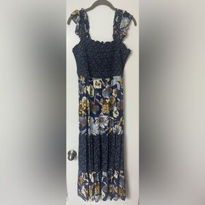 Navy blue maxi dress